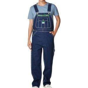 Vintage Liberty Men's Rigid Denim Bib Overalls 36 FLAW Grunge Normcore